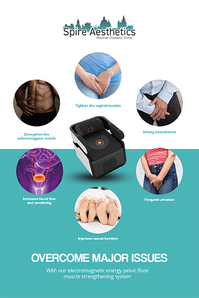 Image of EMS chair to treat Urine leakage Dunchurch from Spire Aesthetics